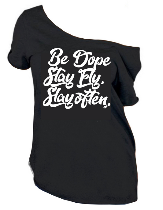 Be Dope Cut Out Black Tee