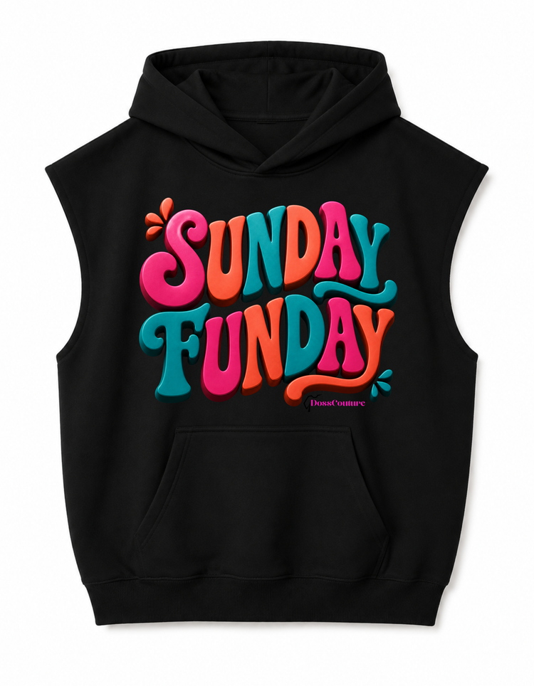 Sunday Funday Sleeveless Hoodie