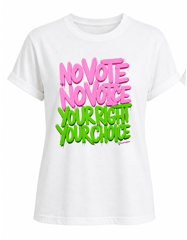 NO VOTE NO VOICE PINK/GREEN ‘26