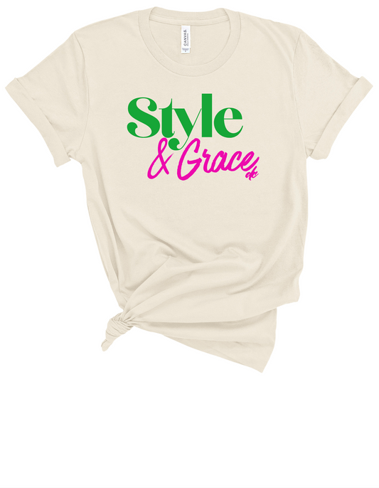 Style & Grace Pink & Green