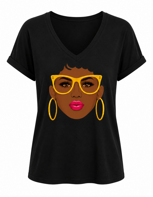 Beautiful Faces Yellow Unisex Graphic Tee