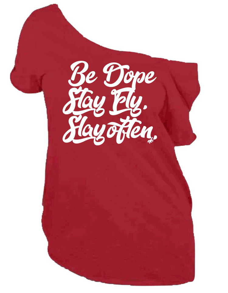 Be Dope Cut Out Red Tee