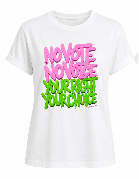 NO VOTE NO VOICE PINK/GREEN ‘26